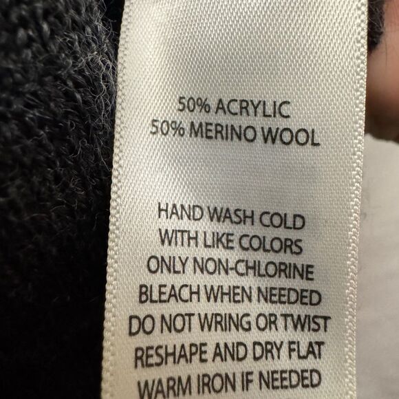 Ellen Tracy Wool Blend Sweater Duster Grey - Picture 8 of 9